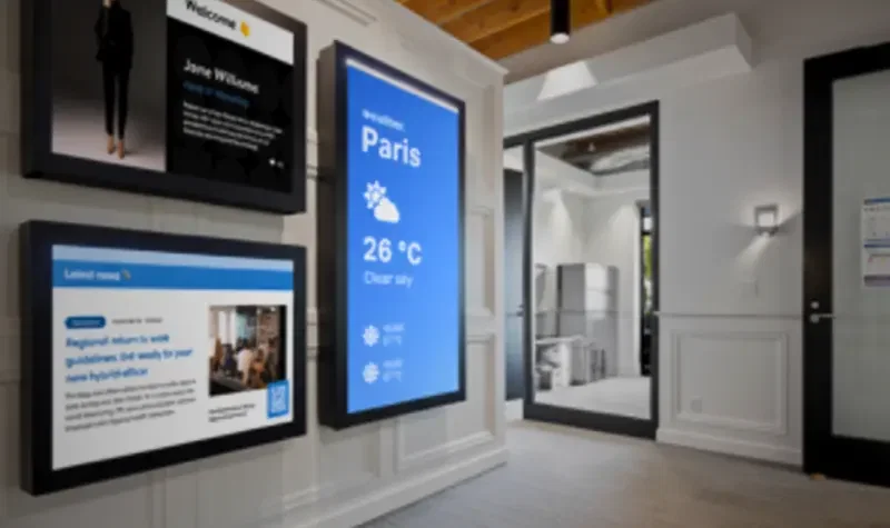 Digital signage and queue systems